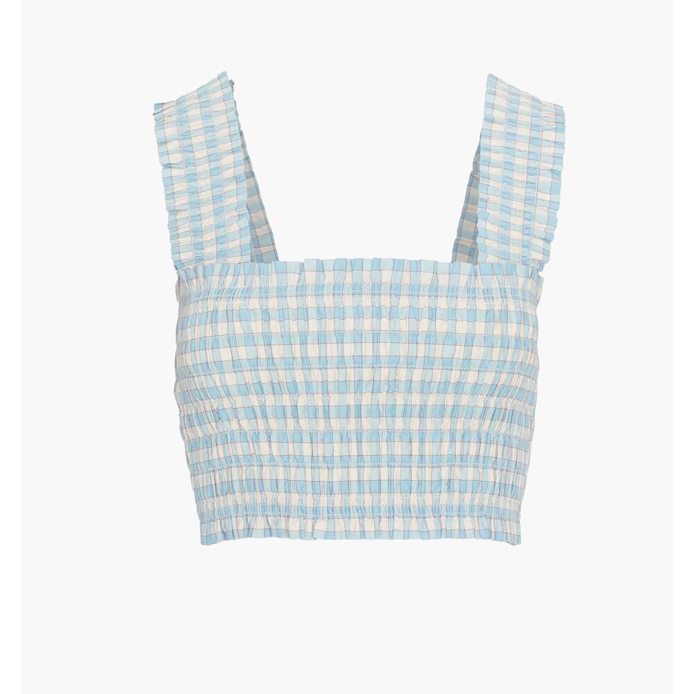 Hill House Home The Azalea Nap Top - Blue/Red Gingham Size MBlue/Red Gingham / M